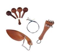 Kit accessori per violino Accessori Per Violino 4/4 Caviglie, Piastra Per Disegno, Corde Di Coda, Mentoniera, Viti, Set Di Corde Per Violino Per Accordatura Fine