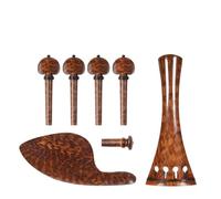 Kit accessori per violino Accessori Per Violino 4/4 Di Qualità Eccellente Parti Di Montaggio Cordiera Tuning Pioli Puntali Mentoniera Mentoniera (Color : 2)