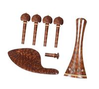Kit accessori per violino Accessori Per Violino 4/4 Di Qualità Eccellente Parti Di Montaggio Cordiera Tuning Pioli Puntali Mentoniera Mentoniera (Color : 3/4)
