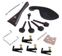 Kit accessori per violino Accessori Per Violino 4/4 In Ebano, Asta Per L'accordatura, Piastra Di Trazione, Corda Per La Coda, Mentoniera, 4 Supporti Per L'accordatura Fine