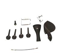 Kit accessori per violino Accessori Per Violino 4/4 Picchetti In Ebano Mentoniera Montante Per Coda Corda Per Coda Regolabile Regolazione Fine Filo Mentoniera Argento Oro