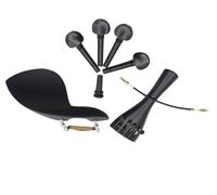 Kit accessori per violino Accessori Per Violino In Ebano, Piastra Per Guancia A Mano, Piastra Di Trazione In Lega Di Alluminio, Corda Per Coda A Vite Positiva E Negativa (Color : 1/4)