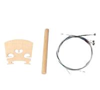 Kit accessori per violino N1 Set 4/4 Violino Ponte In Acero E Violino Suono Post E 1 Confezione Di Corde Per Violino 4/4 Parti Di Violino Accessori Per Il Fai Da Te Fare Violini