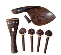Kit accessori per violino Parte Del Violino 4/4 Corni Splendidi Modelli In Legno Intagliati E Lucidati Accessori/set Per Violino