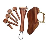 Kit accessori per violino Parti Di Montaggio Per Violino Con Picchetti Hardware, Mentoniera, Cordiera, Budello, Puntale, Accessori Per Violino