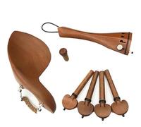 Kit accessori per violino Set Di Accessori Per Parti Di Violino Marrone, Piroli Per Violino In Legno Di Giuggiola, Coda, Mentoniera Con Morsetto, Sintonizzatore Fine