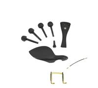 Kit accessori per violino Un Set Di Accessori Per Violino In Ebano Cordiera Trafile 4 Pioli Mentoniera Manopola Parti Di Violino Professionale 4/4 3/4 1/2 1/4 (Color : 1/2)