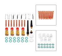 Kit accessori torcia per tig 36 con tazze in borosilicato e per parti in per ram