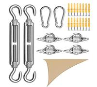 Kit Accessori Vela Sole,Accessori Montaggio Vele | Kit Multifunzione Per Ombreggiatura Per Barca Campeggio Giardino Terrazzo Patio