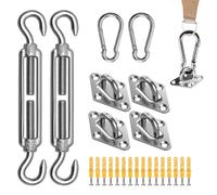 Kit Accessori Vela Sole - Accessori per Vela Robusti - Kit Multifunzione Per Ombreggiatura Per Barca Campeggio Giardino Terrazzo Patio