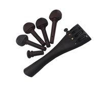 Kit Accessori Violino Set Di 4 Cordiere Per Violino In Lega Di Alluminio Con Accordatori Fini Integrati Piroli In Ebano E Altro Ancora