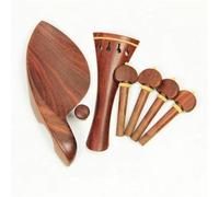 Kit Accessori Violino Un Set Di Accessori Per Violino 4/4 In Palissandro Tra Cui Piroli Cordiera Mentoniera Tiracantini E Cordiera.(W2)