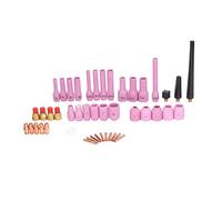 Kit accessorio per saltura TIG 46pcs Set di strumenti per torcia per saltura professionale con ugello colletto per lenti a gas per SR WP 9/20/25 Miller Diamondback DB9 DB20
