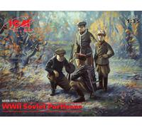 KIT ACTION FIGURE MILITARE ICM WWII SOVIET PARTISANS 4 FIGURES SCALA 1:35