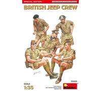 KIT ACTION FIGURE MILITARE MINIART BRITISH JEEP CREW SPECIAL EDITION SCALA 1:35