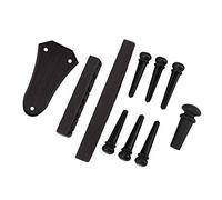 Kit acustico, 10 pezzi, materiale piano, con estremità a perno per chitarra, ponte e spilli per collo