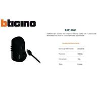 KIT ADATT B3 1 PR. ST TED+2 10A+USB GRI - BTICINO