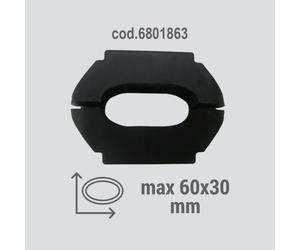 Kit adattatore 6801863 per montaggio portasci su barre max. 60mm