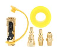 Kit adattatore a collegamento rapido for propano da 1/4" for convertire il riscaldatore for barbecue a gas con raccordo svasato maschio da 3/8" in regolatore di pressione