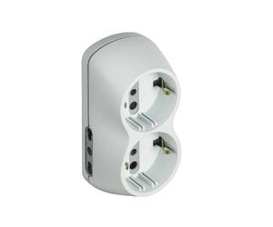 KIT ADATTATORE B4 2 PRESE ST TED +2 BIPASSO+INT BIANCO - BTICINO.