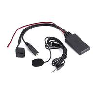 Kit Adattatore Bluetooth per Auto con Microfono e Cavo AUX-IN, Ricevitore Wireless per Chiamate in Vivavoce e Musica, Compatibile con Ford Focus 6000CD