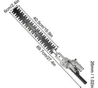 Kit Adattatore da decespugliatore a Tagliasiepi Tagliasiepe 26MM 7 denti