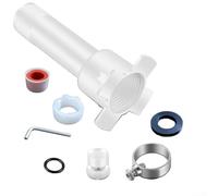 Kit adattatore deviatore vasca 4 in 1 con riduttore filettato e nastro PTFE per sostituzione sicura del rubinetto della vasca
