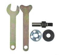 Kit adattatore di conversione da trapano elettrico a smerigliatrice angolare da 10 mm - Set di 5 supporti per asta di collegamento in metallo con dadi flangiati e chiave per taglio