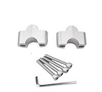 Kit Adattatore Di Montaggio Per Aumento Altezza Manubrio Di 25 Mm Per Triumph Bonneville 1200 Speed Master 2018-2021 compatibile(Argento)