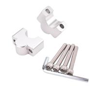 Kit Adattatore Di Montaggio Per Aumento Altezza Manubrio Per Motociclette Per CFMOTO 800NK Di 30 Mm compatibile(Argento)