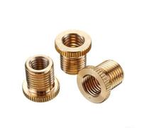 Kit adattatore filettato pomello del cambio per M10 x 1,25 M10 x 1,5 M8 x | Set di inserti per dadi in lega di alluminio, finitura dorata, adattatori per cambio per il restauro degli interni di auto e