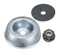 Kit adattatore lama tosaerba per decespugliatore e decespugliatore, include disco a spinta, piastra di supporto, dado ad anello per prestazioni migliorate