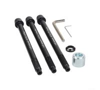 Kit adattatore per asse passante, 12 x 142 mm, preciso | Connessione sicura, standard 12 x 142 mm, si adatta a Wahoo KICKR SNAP, riduce il gioco del telaio, ciclismo fluido