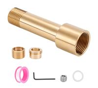 Kit adattatore per beccuccio in ottone, compatibile con prolunga per rubinetto della vasca con filettatura anteriore standard americana, adatto per tubi in rame da 1/2" e 3/4" IPS Lavora con deviatore