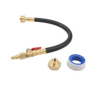 Kit adattatore per irrigatore invernale da 1 cm, con valvola di intercettazione, per camper e veicoli ricreativi, strumento di manutenzione con tubo in gomma e cinghia di fissaggio per protezione dal