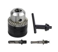 Kit adattatore per mandrino di trapano, ad alta precisione, 1,5 - 13 mm, adattatore per punte con chiave convertitore, per Entusiasti del fai da te professionale costruzione riparazione