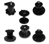 Kit adattatore per mandrino mozzo bobina per Miller e per saldatrici Hobart MIG, staffa di supporto per bobina da 0,5 kg, 1 kg, 5 kg, assemblaggio albero in plastica ABS per bobine di diametro 100 mm