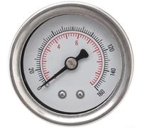 Kit adattatore per manometro in linea, con raccordo 1/8NPT, gamma 0-160 psi, struttura in metallo e adattatore a T per un monitoraggio accurato del carburante (B)