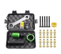 Kit adattatore per rivetti elettrici con adattatore per trapano e mandrini per trasformare trapano o cricchetto in uno strumento di rivettatura efficiente (8)