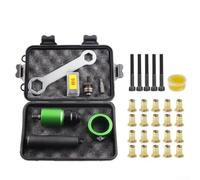Kit adattatore per rivetti elettrici con adattatore per trapano e mandrini per trasformare trapano o cricchetto in uno strumento di rivettatura efficiente (6)