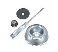 Kit adattatore per tosaerba per macchina da giardinaggio di ricambio per decespugliatori con rondella di spinta, piastra rider, dado collare, cacciavite di manutenzione
