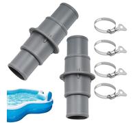 Kit adattatore per tubo da piscina, adattatore per tubi per aspirapolvere per piscina, 2 pezzi per filtrazione in 32 mm o 38 mm