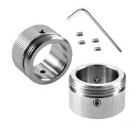 Kit adattatore termostato per radiatore, in acciaio inox, adattatore termostato per radiatore, sostituzione valvola include chiave esagonale e viti per l'installazione (2 pezzi)