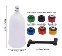 Kit adattatore universale per imbuto per riempimento olio da 8 pezzi Imbuto per cambio olio Imbuto per riempimento olio per auto