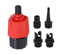 Kit adattatore valvola gonfiabile - 4 ugelli d'aria per inflazione versatile, resistenza ad alta pressione e protezione da perdite, compatibile con tavole canoe e piscine, barella compatta (tipo 1)
