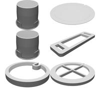 Kit Adattatore Valvole per Maschera JSP Force 8 Laboratorio Fisiologia 3D