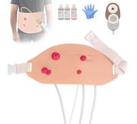 Kit Addestrativo Per Stomia Indossabile, Modello Stoma Riutilizzabile Per Educazione Medica, Pratica Infermieristica E Dimostrazione Al Paziente - Set Didattico Per Colostomia E Ileostomia