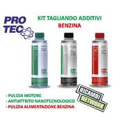 Kit Additivi Tagliando Olio Motore Benzina (Pulizia + Antiattrito) Protec ✔