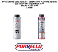 KIT ADDITIVO TRATTAMENTO OLIO MOTORE LIQUI MOLY ENGINE FLUSH PLUS+ OIL TREATMENT