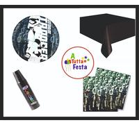 KIT ADDOBBI FESTA COMPLEANNO STAR WARS X8X16X24X32X40 PERSONE PIATTI BICCHIERI